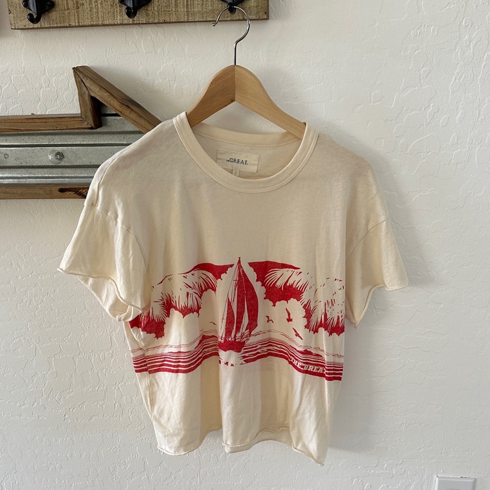 The Great Cream and Red Graphic T-Shirt